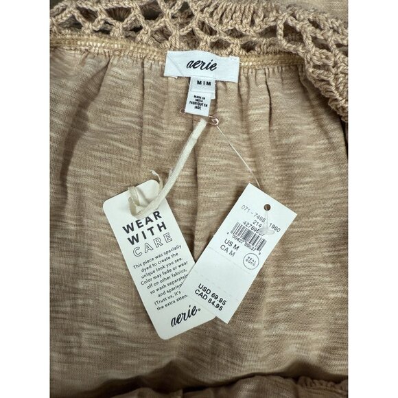 Aerie Crochet Maxi Dress Medium NWT - Picture 5 of 6